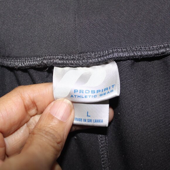 ProSpirit Grey and Lime Green Sweatpants, sz L - Picture 3 of 4